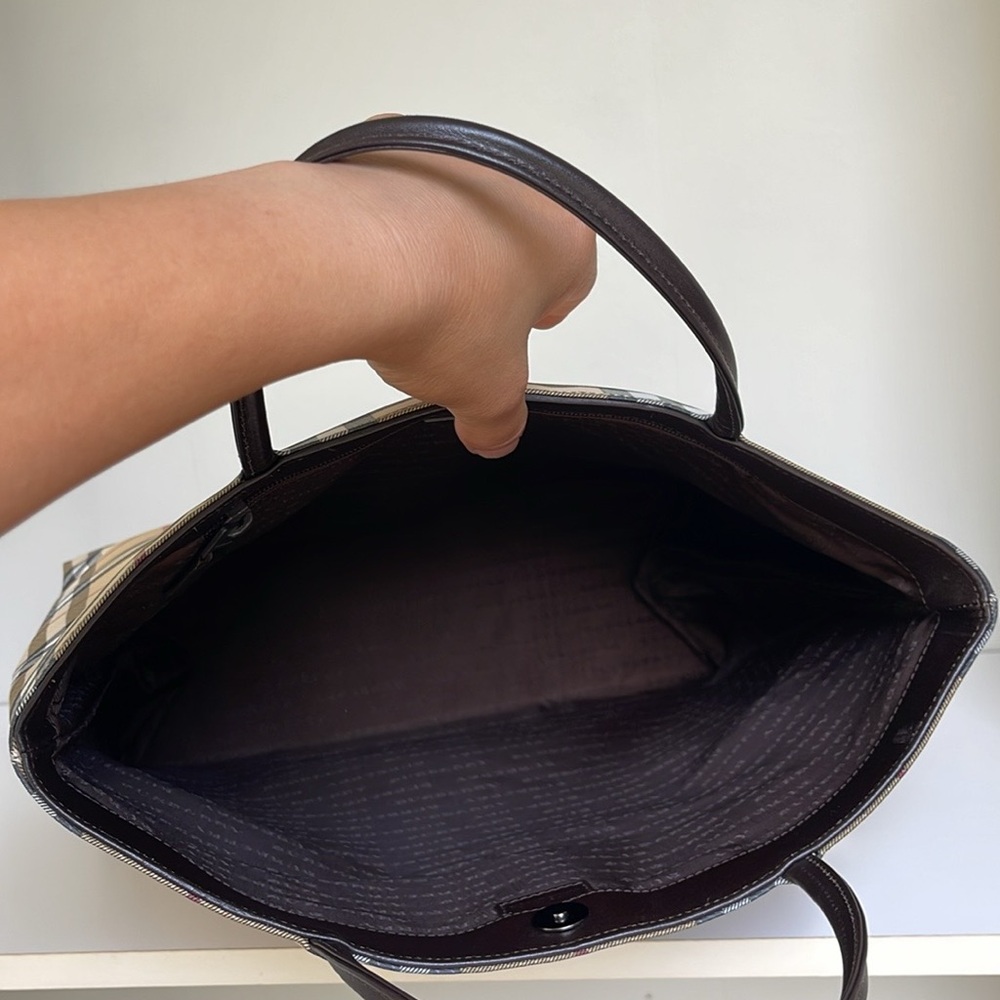 BURBERRY Nova Check Tote Bag - Picture 7 of 16